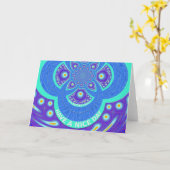 Wenskaart horizontale Sjabloon (Gele Bloem)