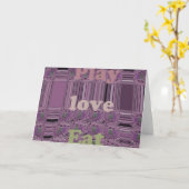 Wenskaart horizontale Sjabloon (Gele Bloem)