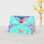 Wenskaart horizontale Sjabloon (Gele Bloem)