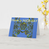 Wenskaart horizontale Sjabloon (Gele Bloem)