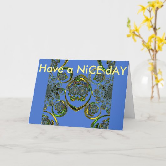 Wenskaart horizontale Sjabloon (Gele Bloem)