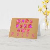 Wenskaart horizontale Sjabloon (Gele Bloem)