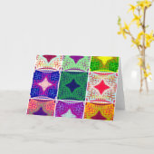 Wenskaart horizontale Sjabloon (Gele Bloem)