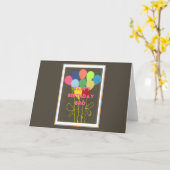 Wenskaart horizontale Sjabloon (Gele Bloem)