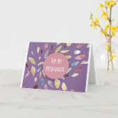 Wenskaart horizontale Sjabloon (Gele Bloem)