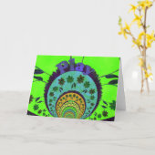 Wenskaart horizontale Sjabloon (Gele Bloem)