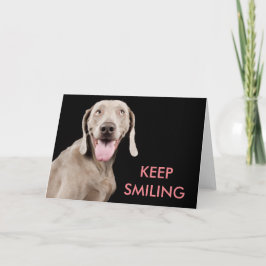 Wenskaart - houd glimlachend kaart