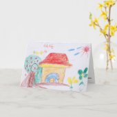 WENSKAART: "Huis" door Ya Hieu (2de rang) Kaart (Gele Bloem)