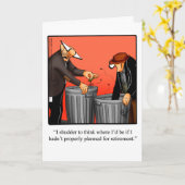 Wenskaart Humor bij pensionering Kaart (Gele Bloem)