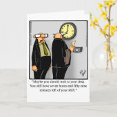 Wenskaart Humor bij pensionering Kaart (Gele Bloem)