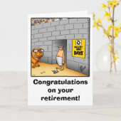 Wenskaart Humor bij pensionering Kaart (Gele Bloem)