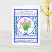 wenskaart "Hyacinths" Kaart (Gele Bloem)