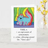 wenskaart "Ik hou van je" Kaart (Gele Bloem)