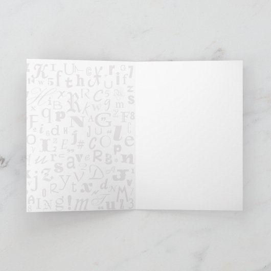 Wenskaart "Ik wou dat ik wist wat ik niet wist" Kaart (Binnen)