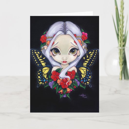 wenskaart "Impatiens Fairy" Kaart (Voorkant)