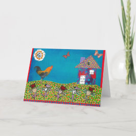 Wenskaart in de lente kaart