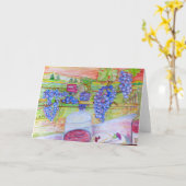 wenskaart "In de wijngaard" Kaart (Gele Bloem)