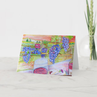 wenskaart "In de wijngaard" Kaart
