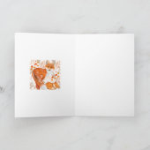 Wenskaart in het najaar van Fox Bedankkaart (Binnen)