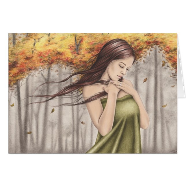 Wenskaart in najaarsaasons wijzigen (Voorkant Horizontaal)