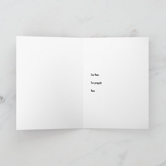 Wenskaart in potlood bedankkaart (Binnen)