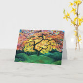 Wenskaart Japanse apelboom Kaart (Gele Bloem)