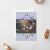 Wenskaart Jezus houdt van de kleine kinderen Notitiekaartje (Voorkant / Achterkant in situ)