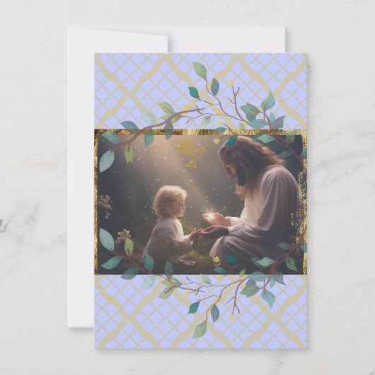 Wenskaart Jezus houdt van de kleine kinderen Notitiekaartje (Voorkant)