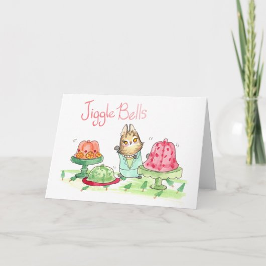 Wenskaart Jiggle Bells Kaart (Voorkant)