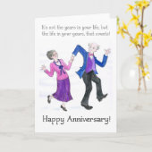 Wenskaart Jubileum voor Oudere Paar Kaart (Gele Bloem)