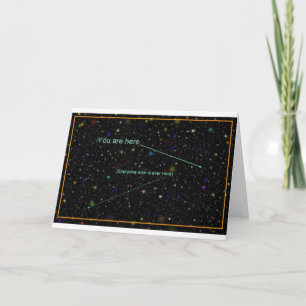 wenskaart "Jullie zijn hier" Kaart