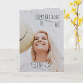 Wenskaart Kaart (Gele Bloem)