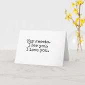 Wenskaart Kaart (Gele Bloem)