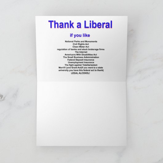 Wenskaart Kaart (Binnen)