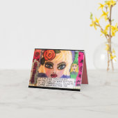 Wenskaart Kaart (Gele Bloem)