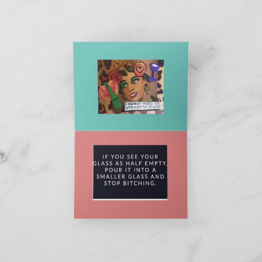 Wenskaart Kaart (Binnen)