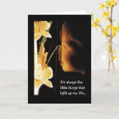 Wenskaart Kaart (Gele Bloem)