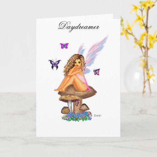 Wenskaart Kaart (Gele Bloem)