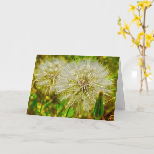 wenskaart kaart (Gele Bloem)