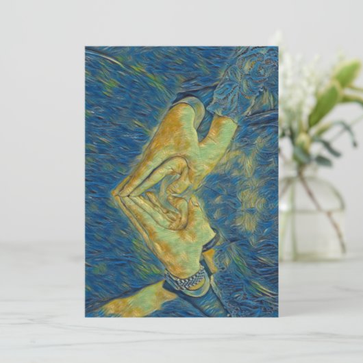 wenskaart kaart (Staand voorkant)