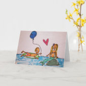 Wenskaart Kaart (Gele Bloem)