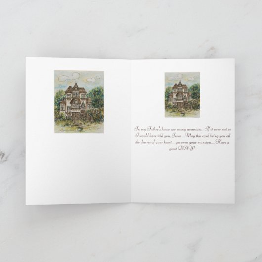 wenskaart kaart (Binnen)