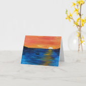 Wenskaart Kaart (Gele Bloem)