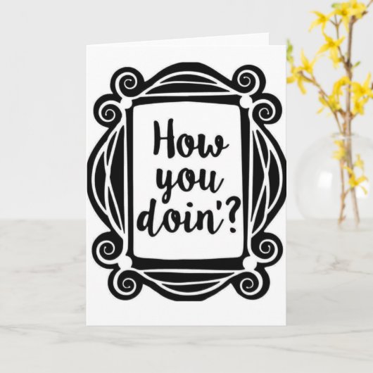 Wenskaart Kaart (Gele Bloem)