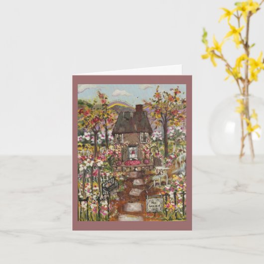 wenskaart kaart (Gele Bloem)