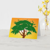 Wenskaart Kaart (Gele Bloem)
