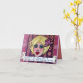 Wenskaart Kaart (Gele Bloem)