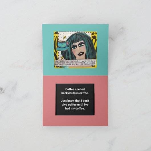 Wenskaart Kaart (Binnen)