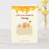 Wenskaart Kaart (Gele Bloem)