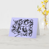 Wenskaart Kaart (Gele Bloem)